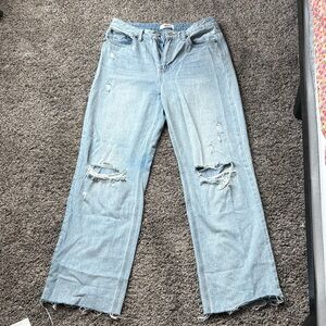 Distressed Light Blue Women's Jeans